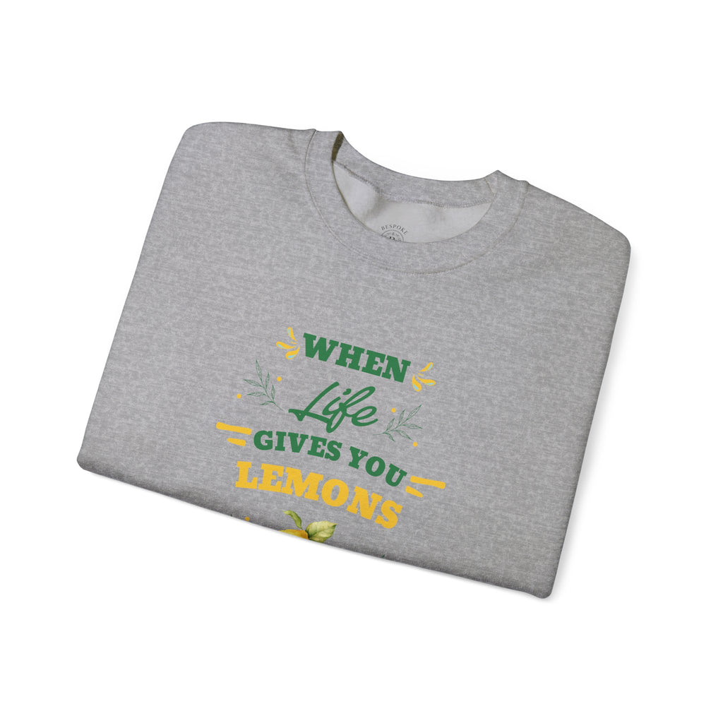 When Life Gives You Lemons Make Limoncello Sweatshirt | Lemon Graphic Crewneck
