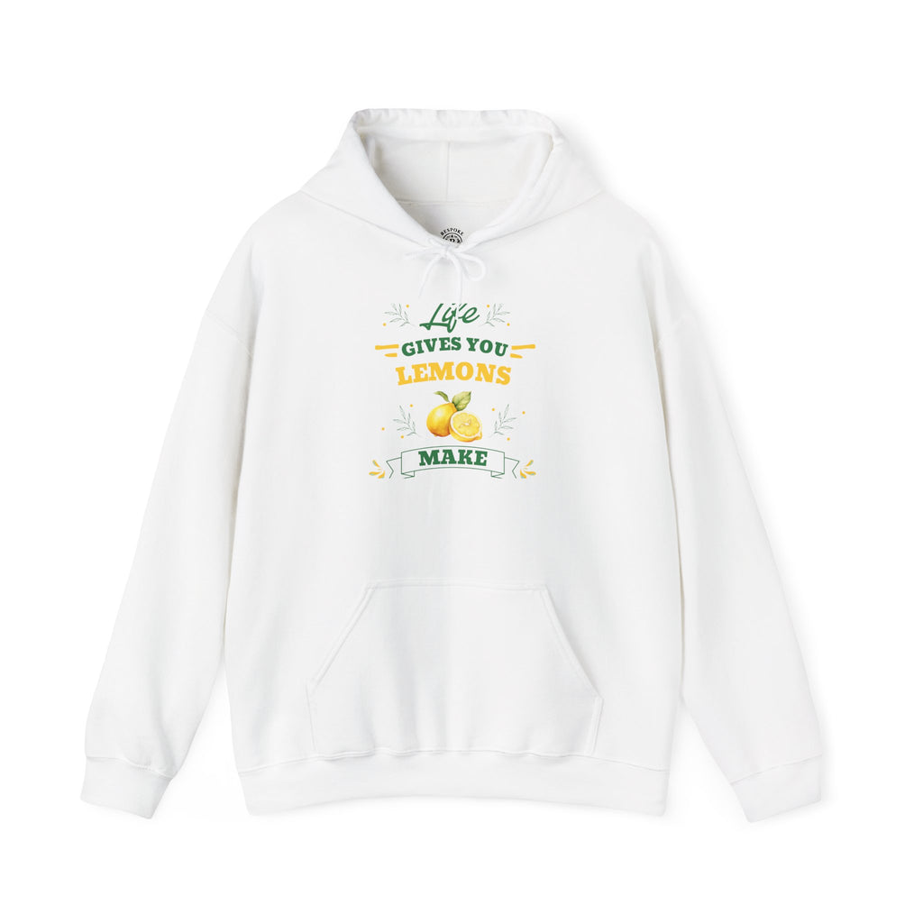 Hoodie — “Life Gives You Lemons Make” Vintage Lemon Graphic Pullover