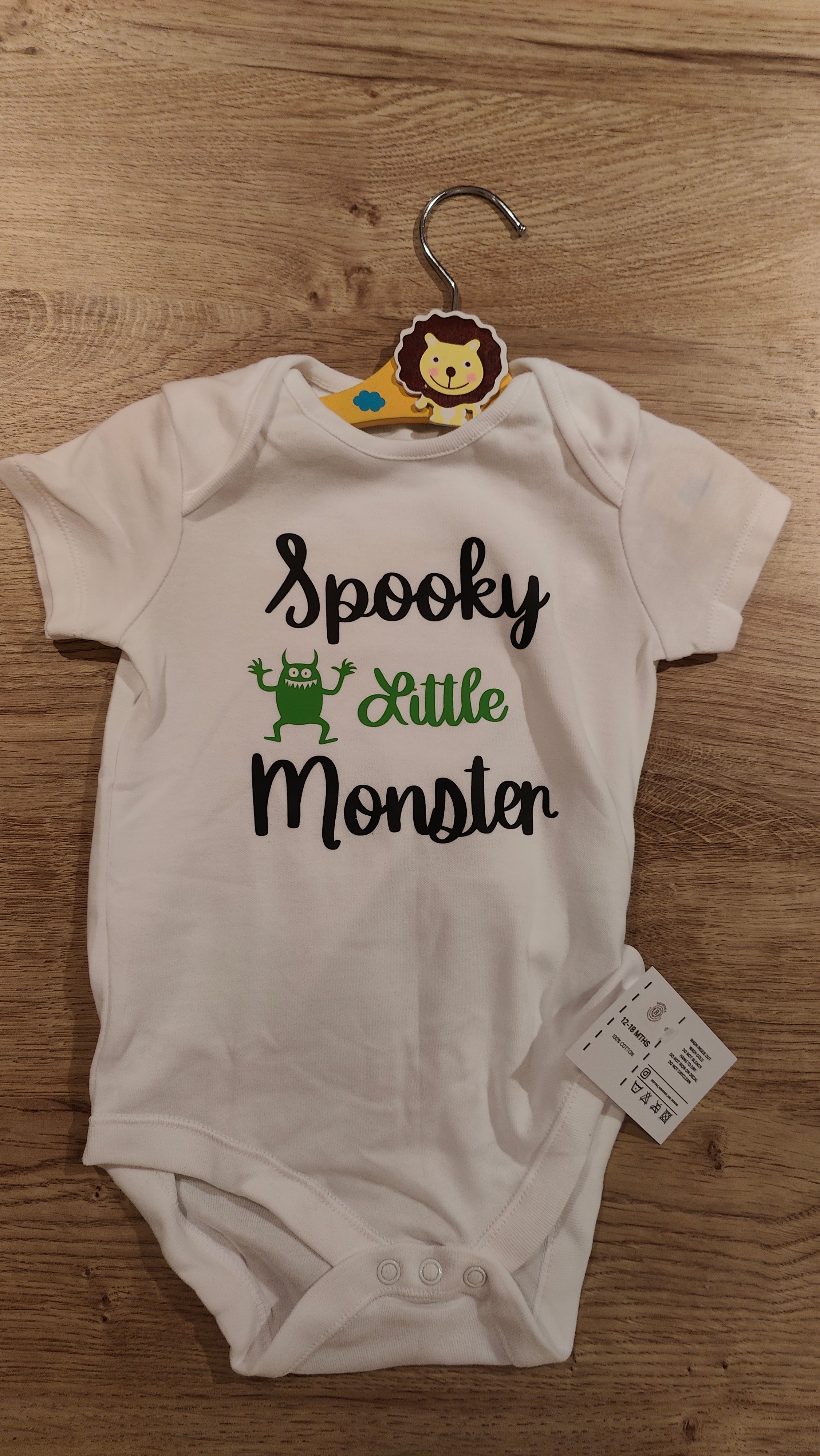 Spooky Little Monster Baby Grow