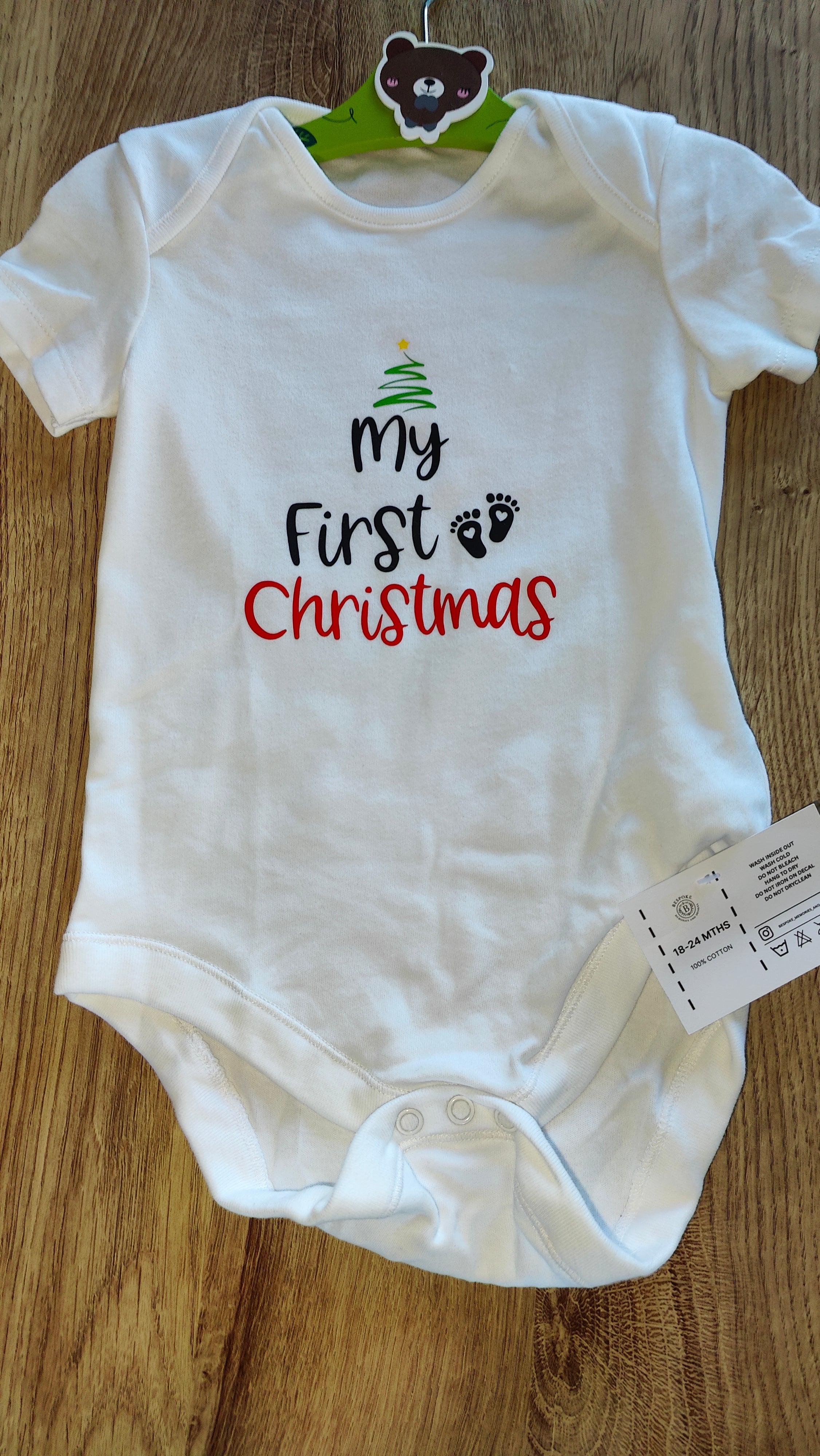My First Christmas baby grow