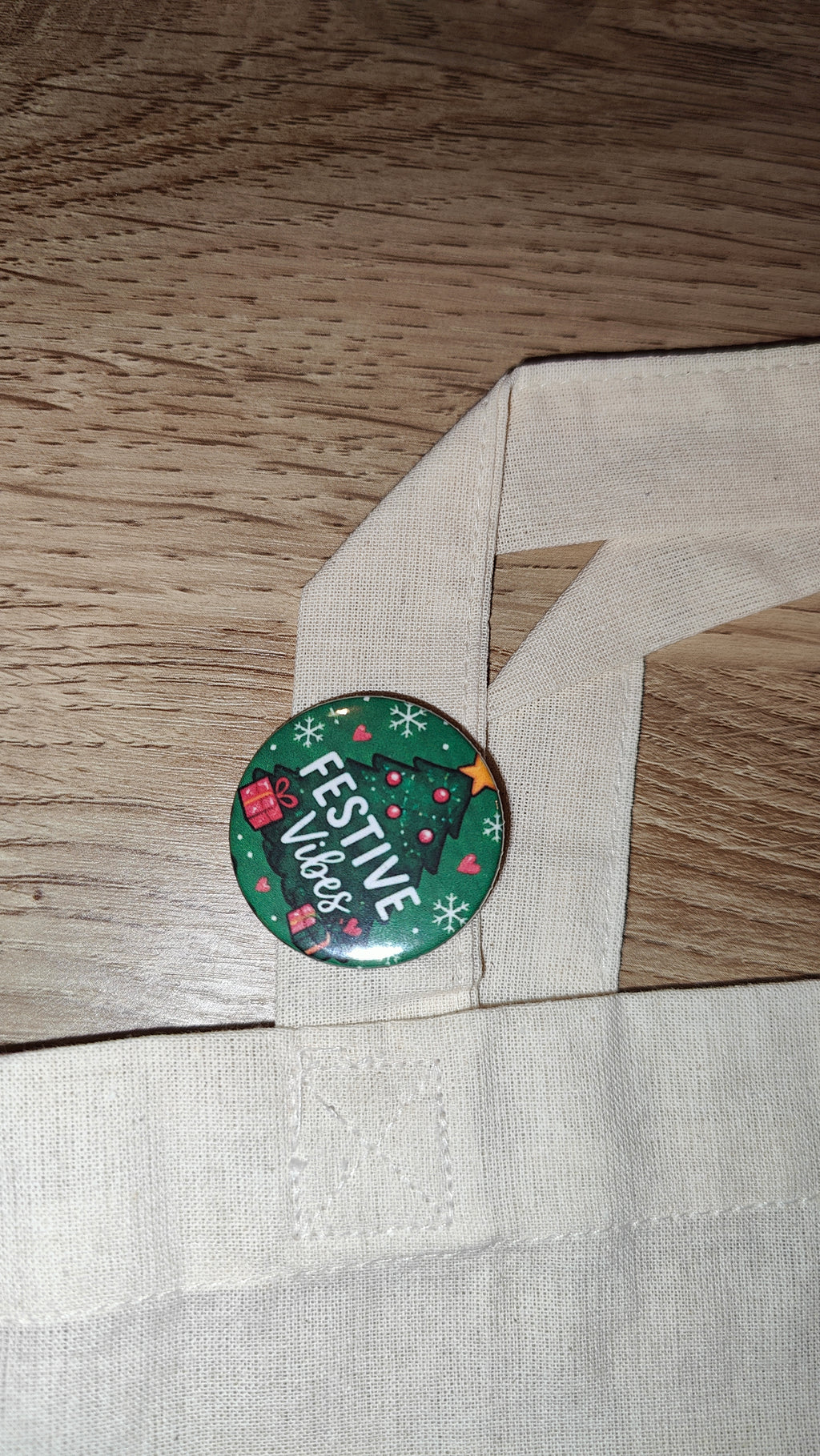 Festive Vibes Christmas Badge